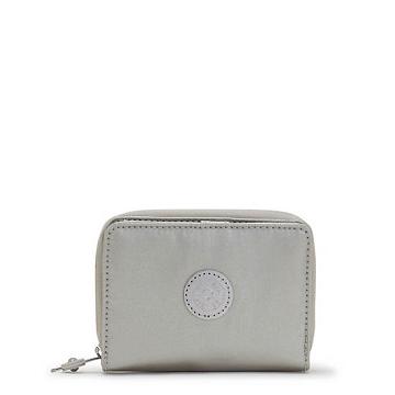 Kipling Money Love Metallic Small Portefeuille Zilver | NL 1418PJ